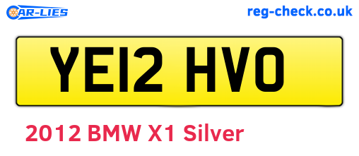 YE12HVO are the vehicle registration plates.