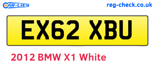 EX62XBU are the vehicle registration plates.