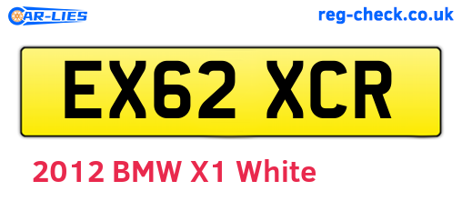 EX62XCR are the vehicle registration plates.