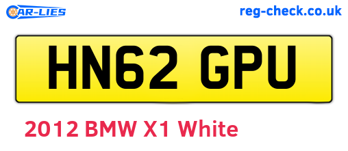 HN62GPU are the vehicle registration plates.