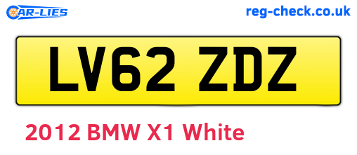 LV62ZDZ are the vehicle registration plates.
