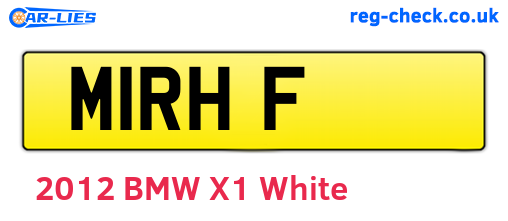 M1RHF are the vehicle registration plates.