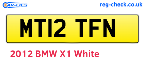 MT12TFN are the vehicle registration plates.