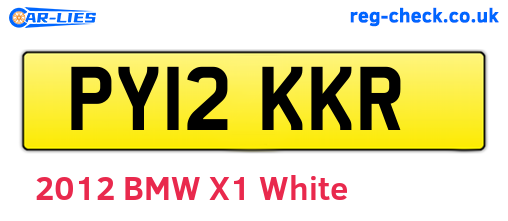 PY12KKR are the vehicle registration plates.