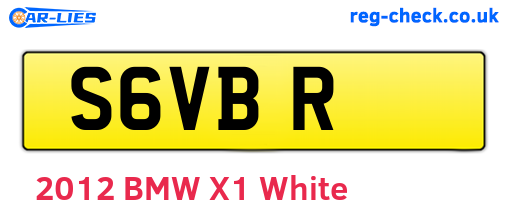 S6VBR are the vehicle registration plates.