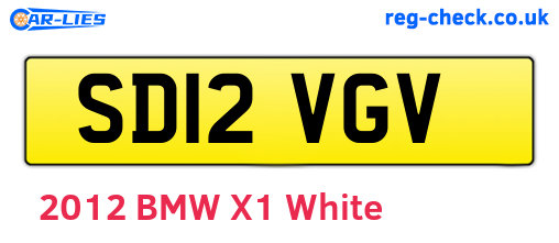 SD12VGV are the vehicle registration plates.