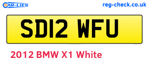 SD12WFU are the vehicle registration plates.