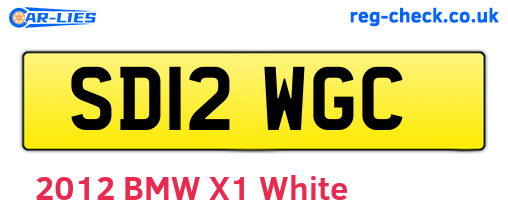 SD12WGC are the vehicle registration plates.
