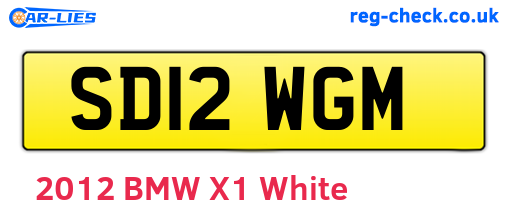 SD12WGM are the vehicle registration plates.