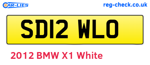 SD12WLO are the vehicle registration plates.
