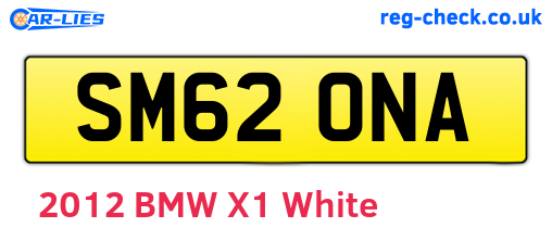 SM62ONA are the vehicle registration plates.