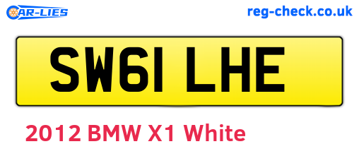 SW61LHE are the vehicle registration plates.