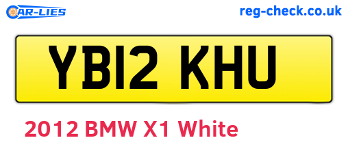 YB12KHU are the vehicle registration plates.