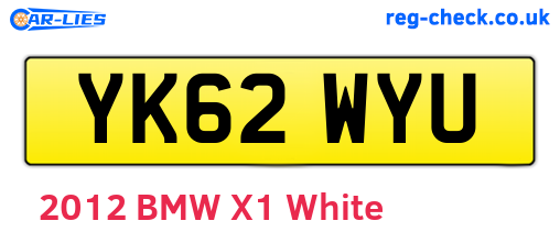 YK62WYU are the vehicle registration plates.