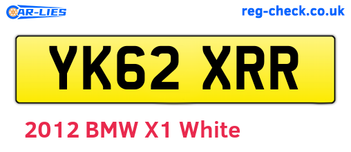 YK62XRR are the vehicle registration plates.