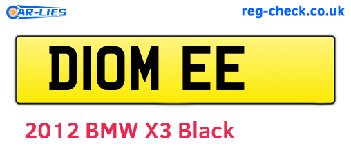 D10MEE are the vehicle registration plates.
