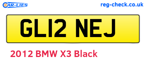 GL12NEJ are the vehicle registration plates.