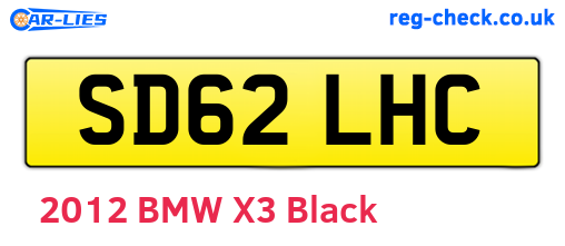 SD62LHC are the vehicle registration plates.