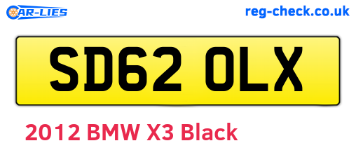 SD62OLX are the vehicle registration plates.