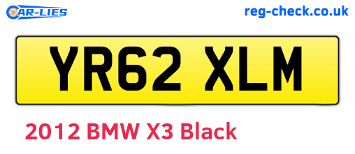 YR62XLM are the vehicle registration plates.