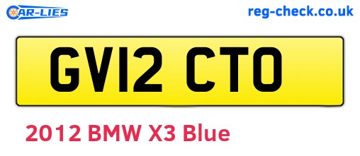 GV12CTO are the vehicle registration plates.