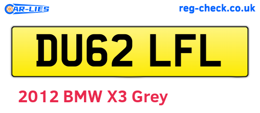 DU62LFL are the vehicle registration plates.