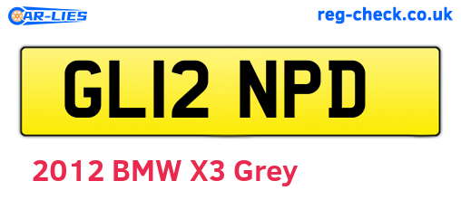 GL12NPD are the vehicle registration plates.