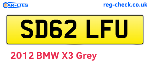 SD62LFU are the vehicle registration plates.