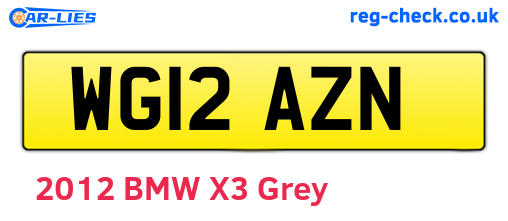 WG12AZN are the vehicle registration plates.