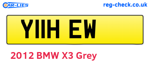 Y11HEW are the vehicle registration plates.
