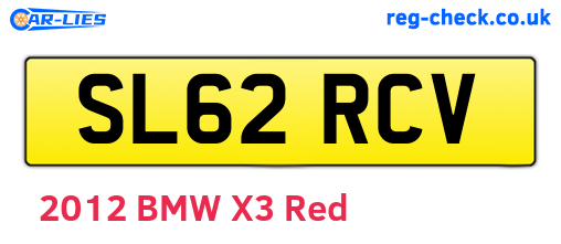 SL62RCV are the vehicle registration plates.