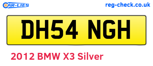 DH54NGH are the vehicle registration plates.