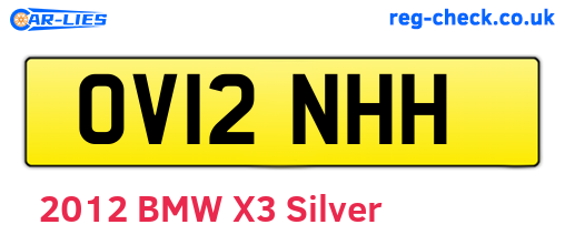 OV12NHH are the vehicle registration plates.