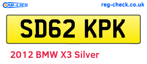 SD62KPK are the vehicle registration plates.