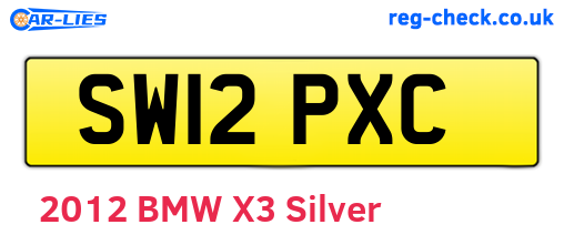 SW12PXC are the vehicle registration plates.