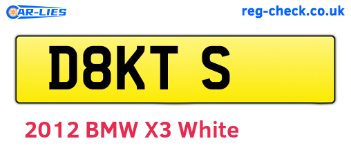 D8KTS are the vehicle registration plates.