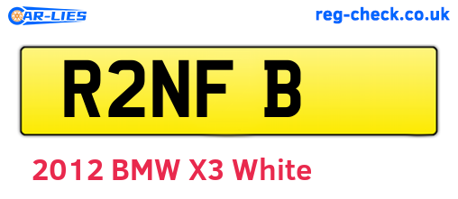R2NFB are the vehicle registration plates.