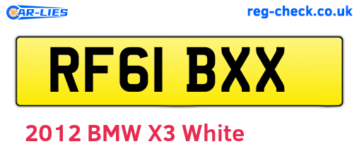 RF61BXX are the vehicle registration plates.