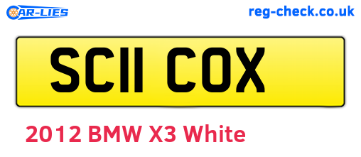 SC11COX are the vehicle registration plates.
