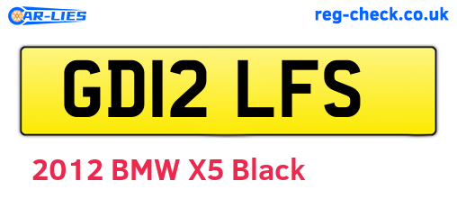 GD12LFS are the vehicle registration plates.