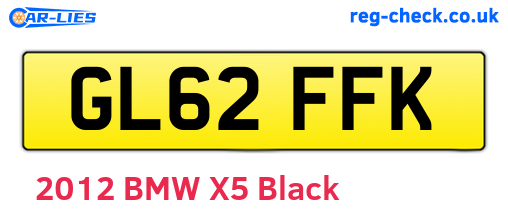 GL62FFK are the vehicle registration plates.