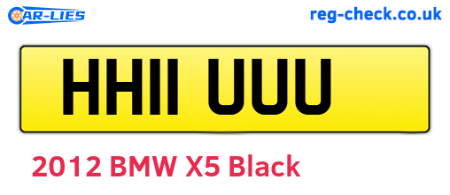 HH11UUU are the vehicle registration plates.