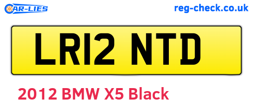 LR12NTD are the vehicle registration plates.