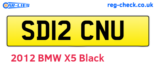 SD12CNU are the vehicle registration plates.
