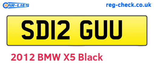 SD12GUU are the vehicle registration plates.