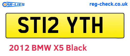ST12YTH are the vehicle registration plates.