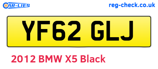 YF62GLJ are the vehicle registration plates.