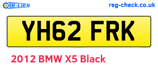 YH62FRK are the vehicle registration plates.