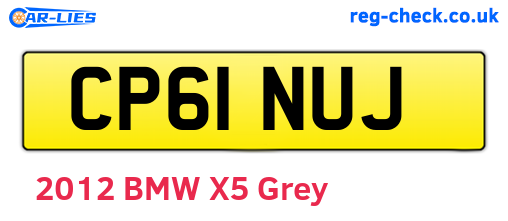 CP61NUJ are the vehicle registration plates.