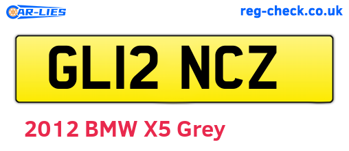 GL12NCZ are the vehicle registration plates.
